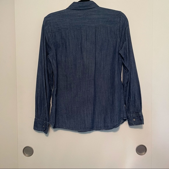 Gap S Boyfriend Fit denim Button up - Picture 2 of 3